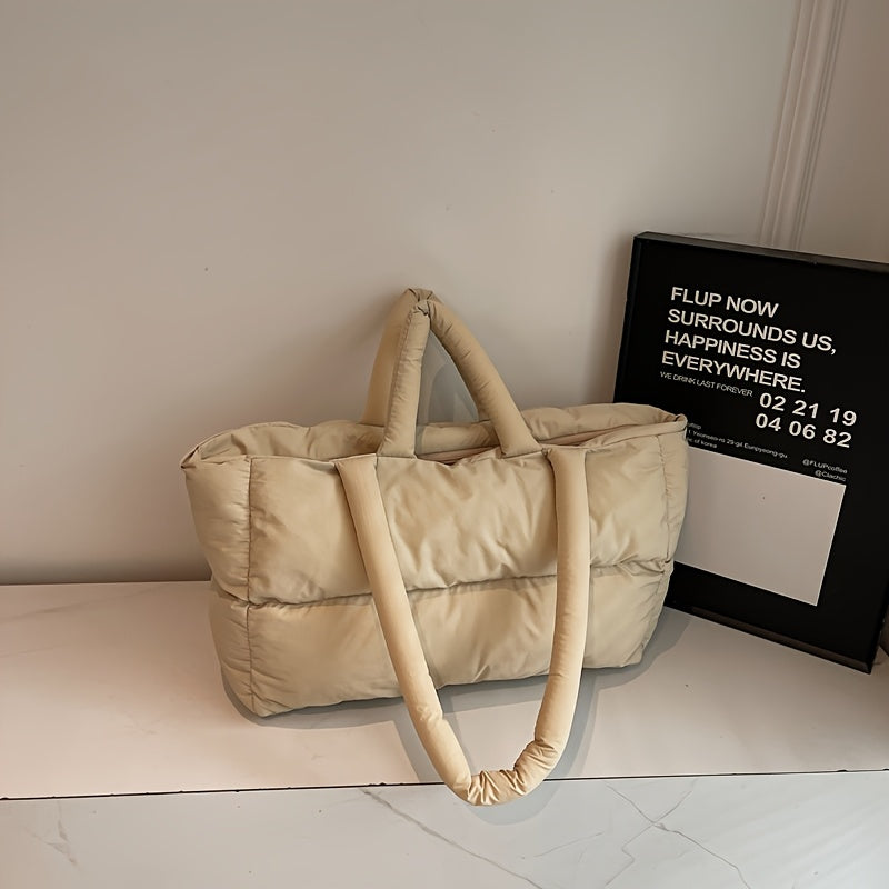 Women’s Padded Tote Bag – Large Capacity Handbag for Work, School & Travel