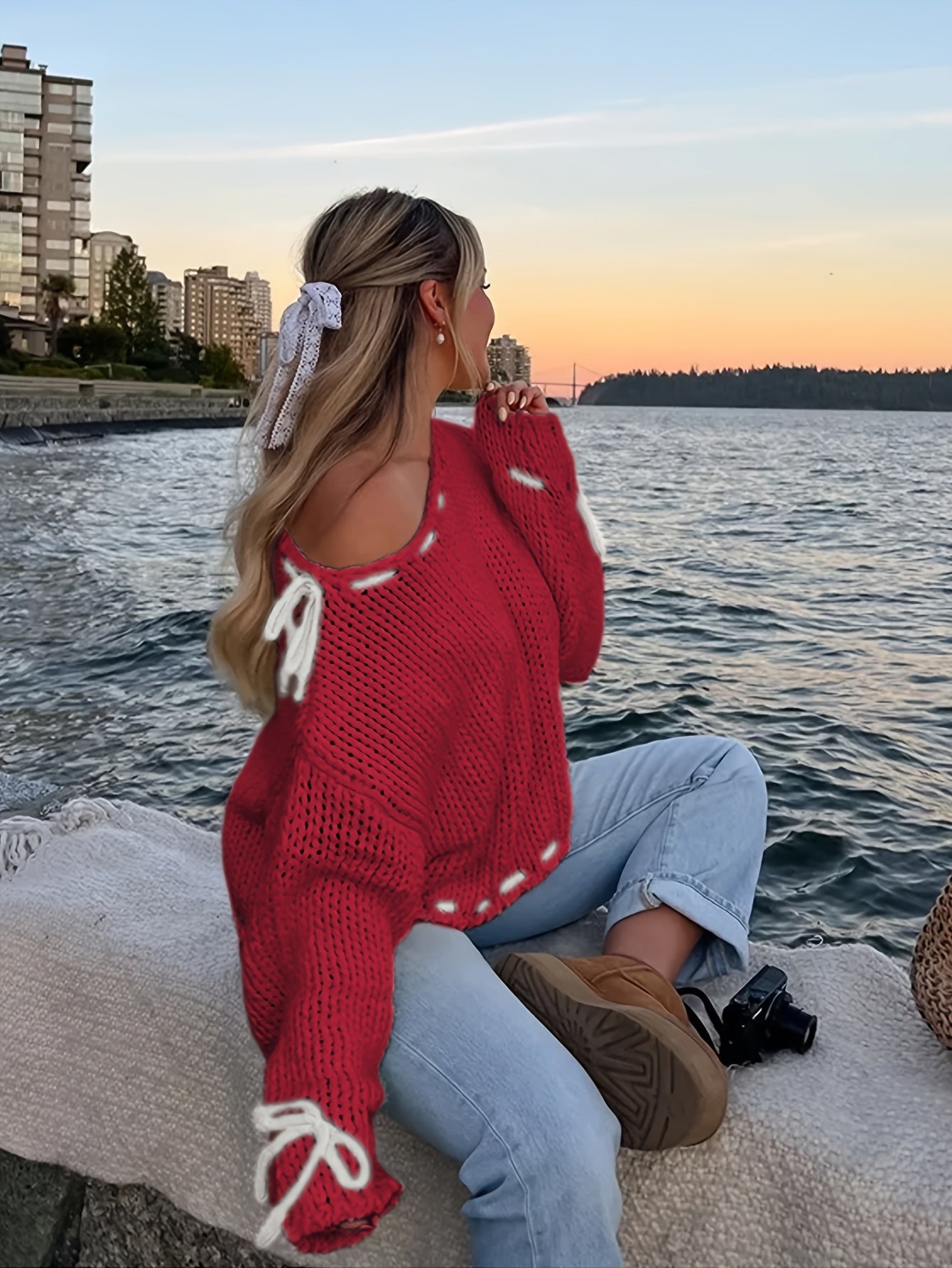 Cotton Pullover Sweater - Crew Neck