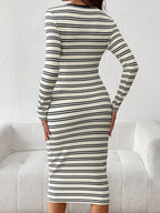Jersey Maternity Dress - Long Sleeve Pregnancy Wear