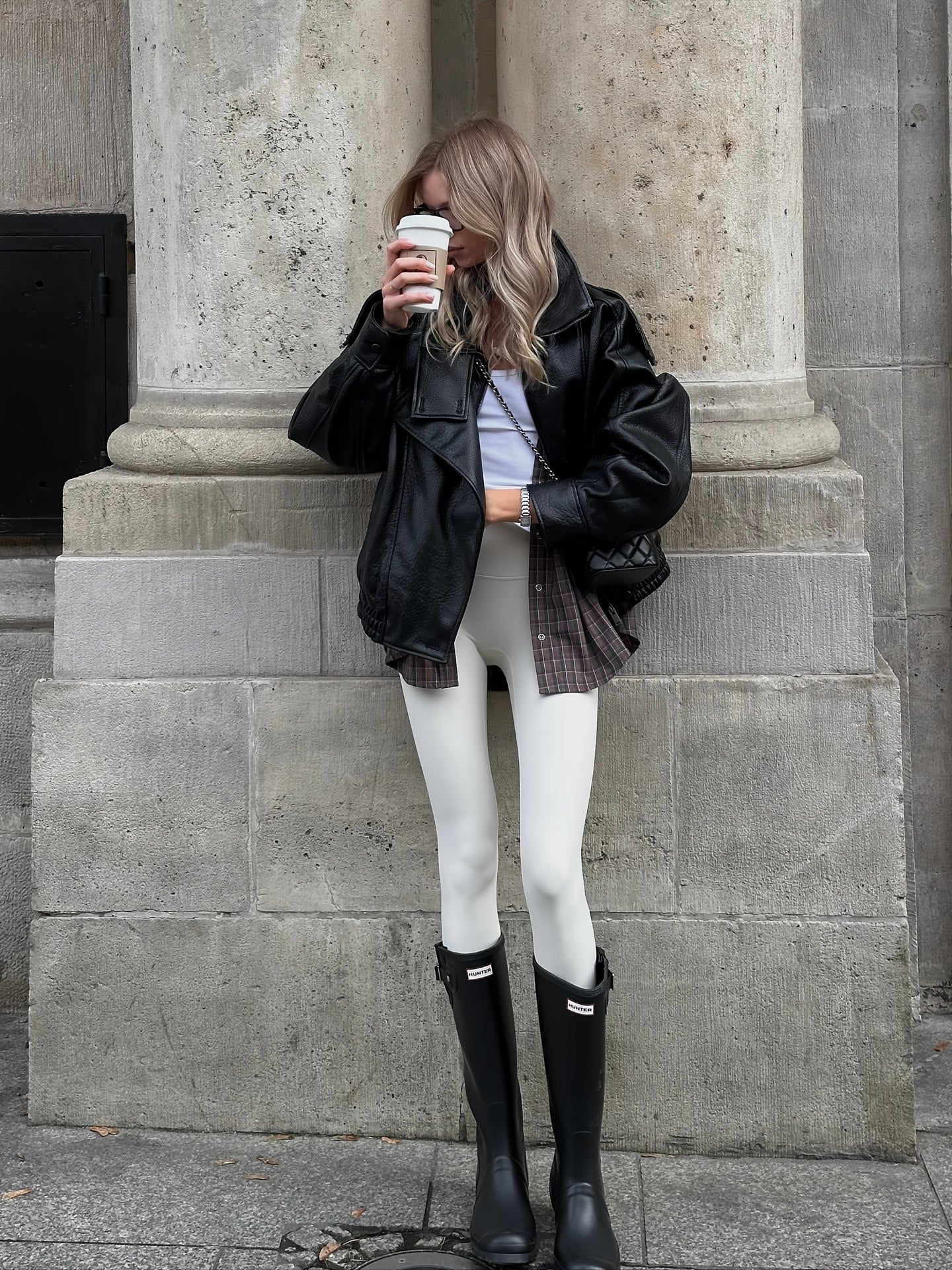 Faux Leather Jacket for Women - Autumn Winter Fashion