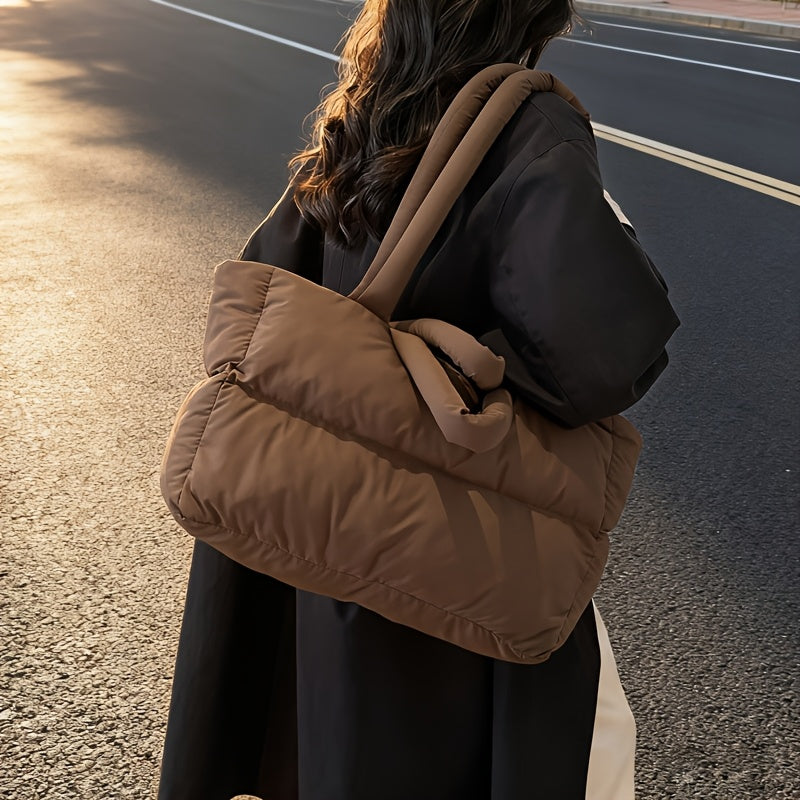 Women’s Padded Tote Bag – Large Capacity Handbag for Work, School & Travel