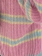 Color Block Striped Cardigan - V Neck