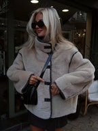 Women’s Tweed Short Jacket - Classic Stylish Lightweight Outerwear