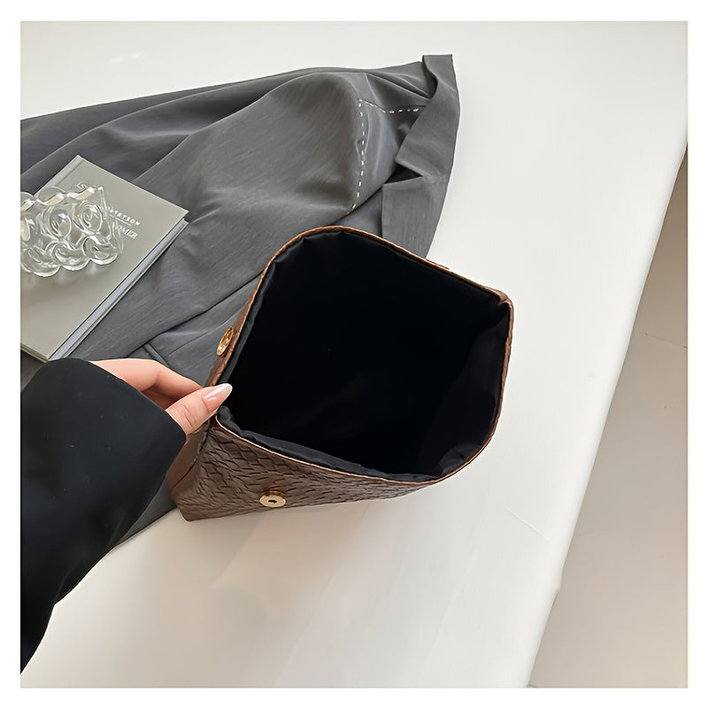 Women’s Leather Clutch Bag - Elegant Slim Evening Handbag