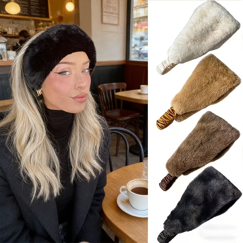 Women’s Plush Winter Headbands - Warm Soft Ear Protection Accessory