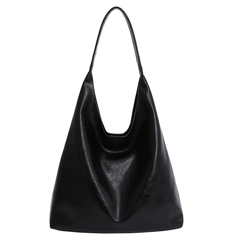 Women’s Synthetic Leather Tote Bag - Large Stylish Everyday Handbag