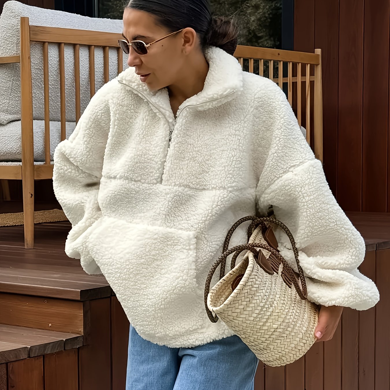 Fleece Jacket - Cozy Zippered Outerwear