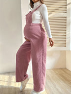 Corduroy Maternity Overalls - Adjustable Straps