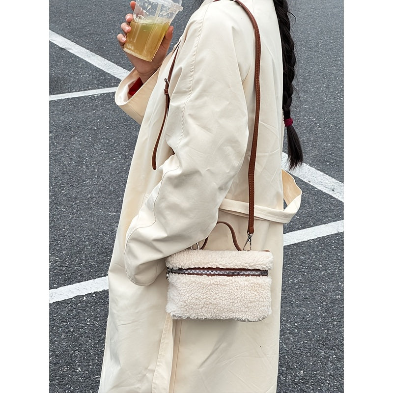 Lamb Plush Bag - Light Brown Insulated Everyday Food Carrier