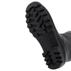 Black Leather Chelsea Boots - Chunky Sole