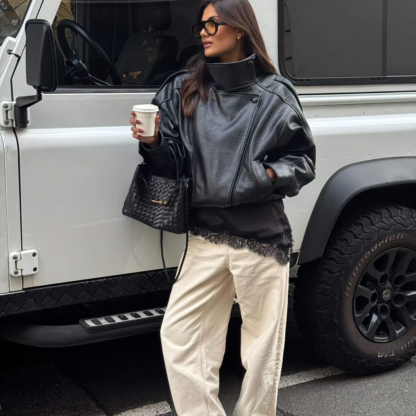 Faux Leather Jacket for Women - Autumn Winter Fashion