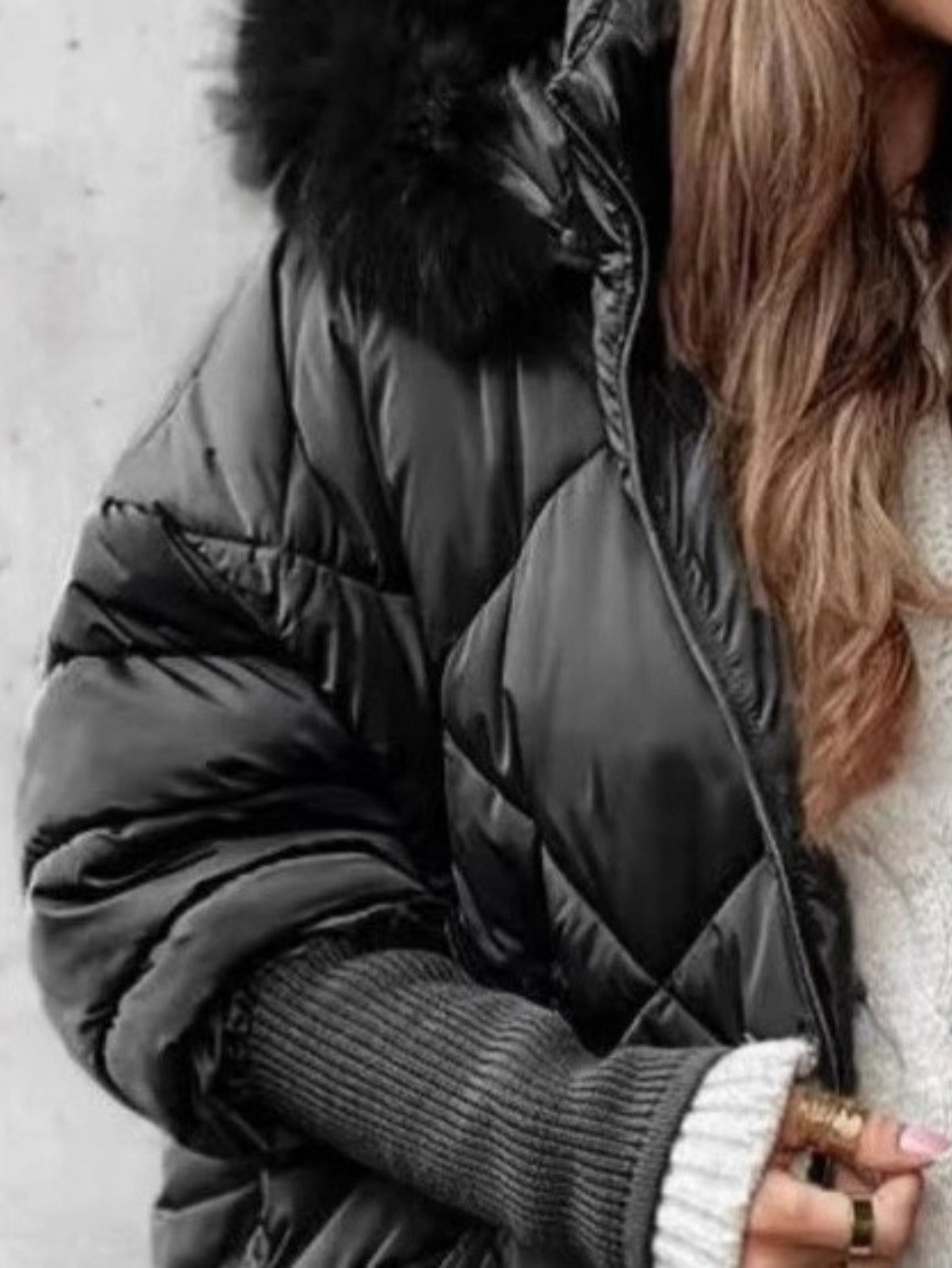 Women’s Quilted Hooded Puffer Coat – Lightweight Warm Winter Jacket