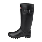 Black Leather Chelsea Boots - Chunky Sole