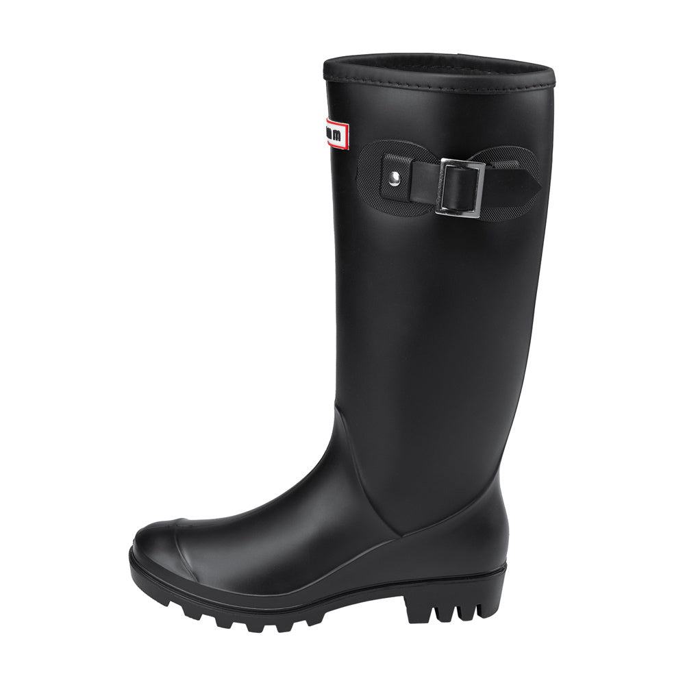 Black Leather Chelsea Boots - Chunky Sole