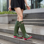 Black Leather Chelsea Boots - Chunky Sole