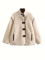 Women’s Tweed Short Jacket - Classic Stylish Lightweight Outerwear