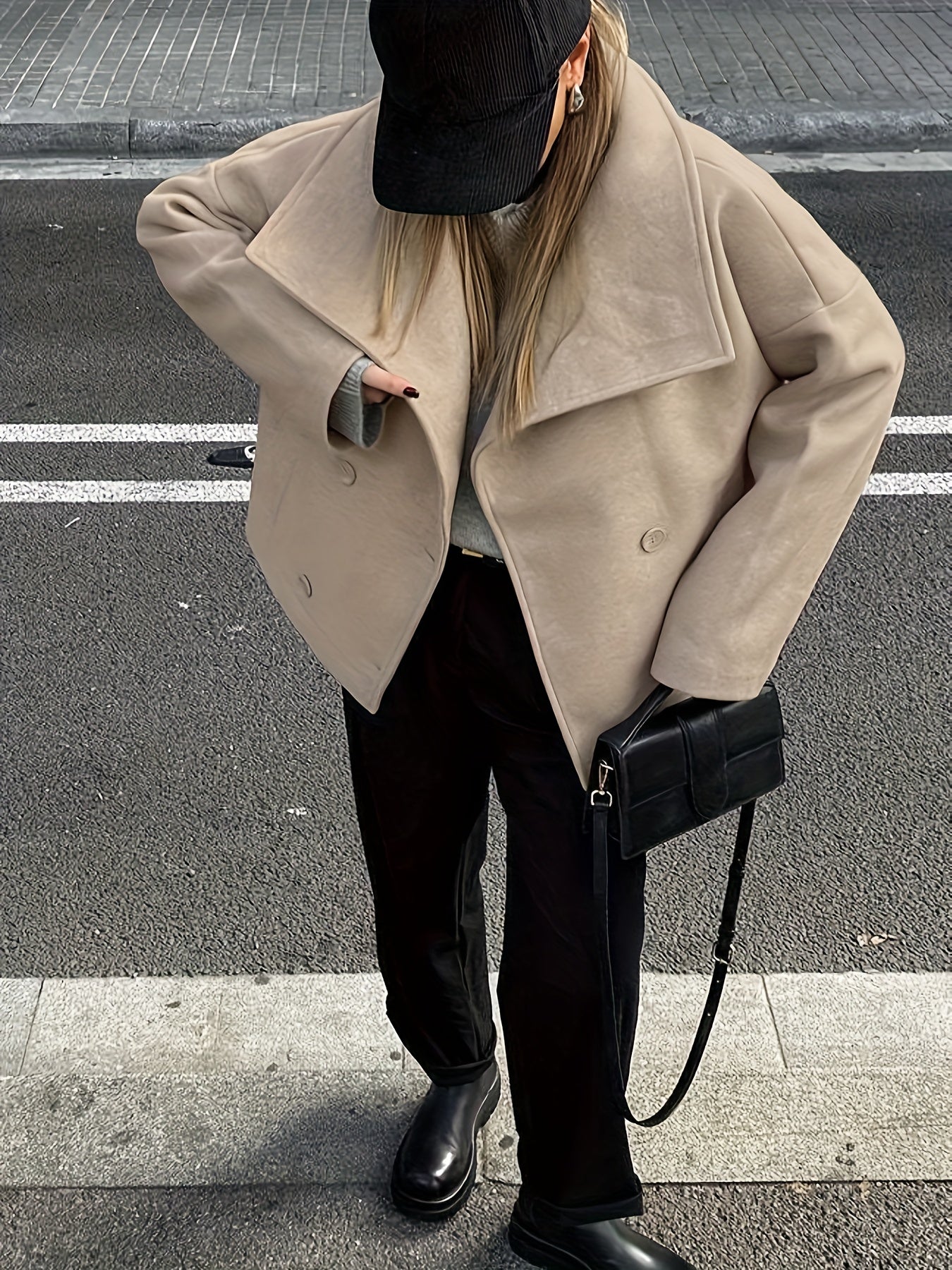 Women’s Fleece Blend Commuter Coat - Warm Lightweight Everyday Outerwear