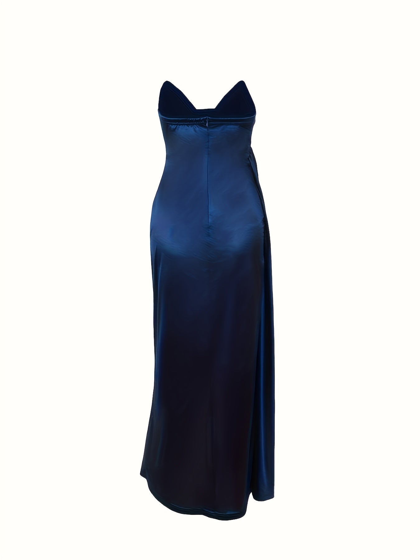 Chiffon Off Shoulder Midi Dress - Slit