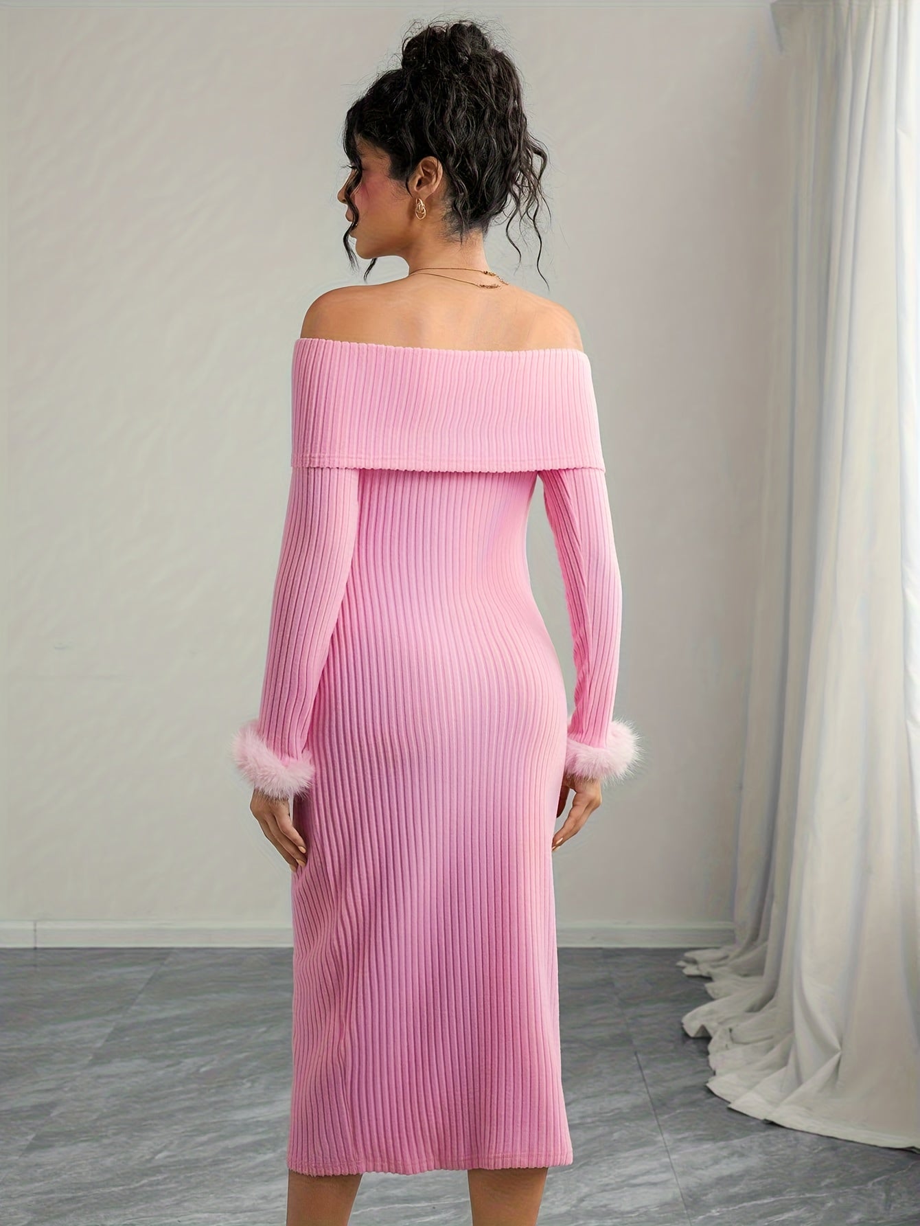 Plush Maternity Nursing Dress - Wrap Style