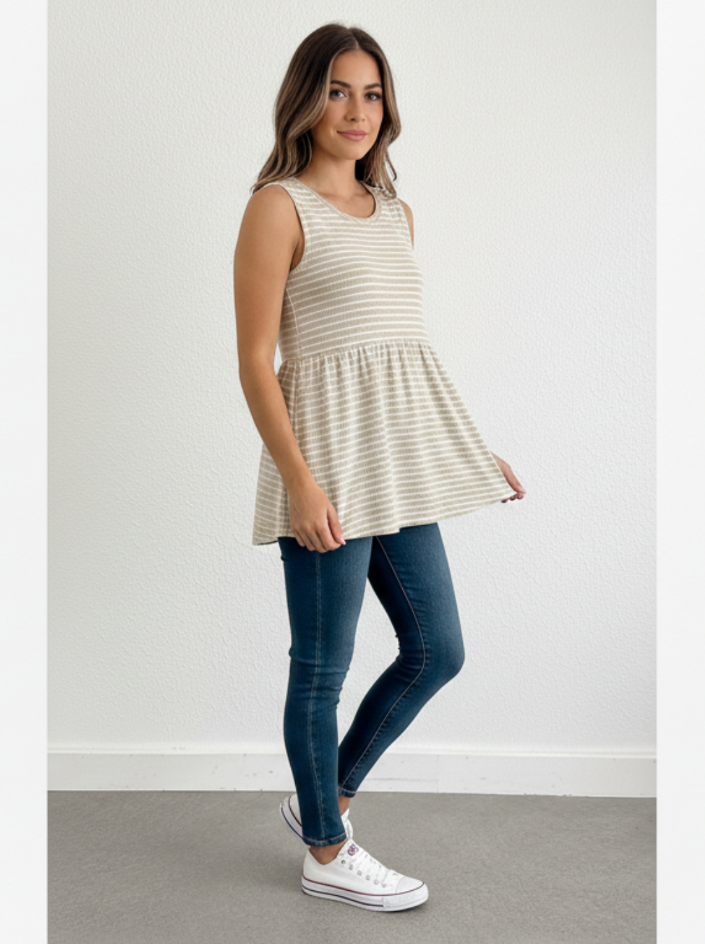 Cotton Maternity Tank Top - Sleeveless