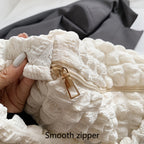 Women’s Polyester Pleated Shoulder Bag - Lightweight Stylish Everyday Handbag