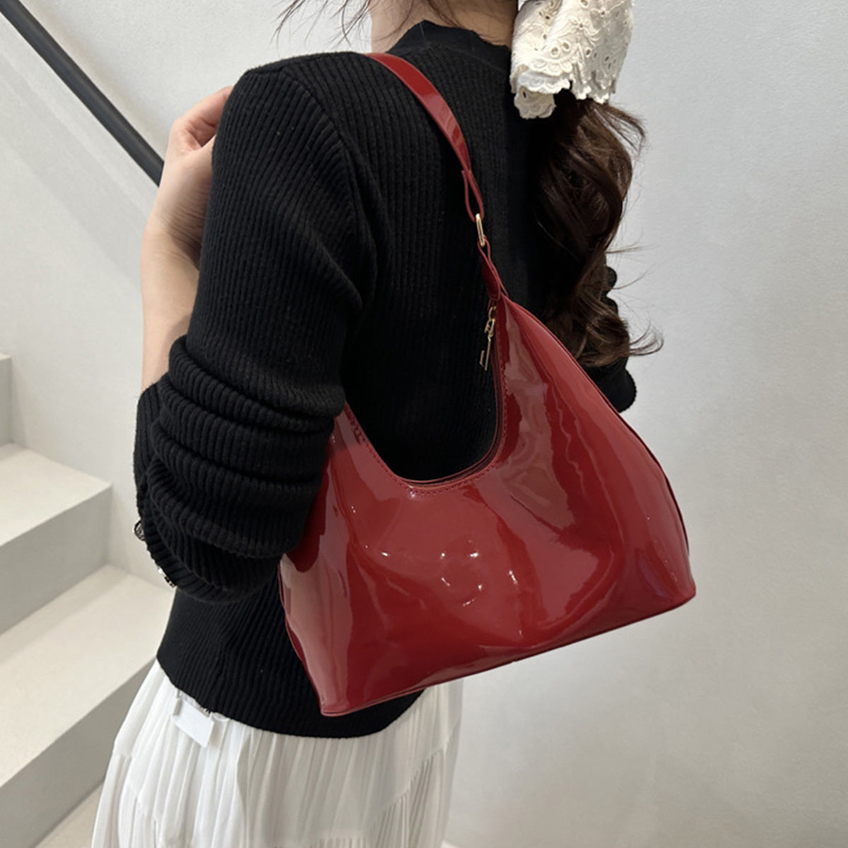 PU Crossbody Bag - Lightweight Stylish Everyday Shoulder Purse