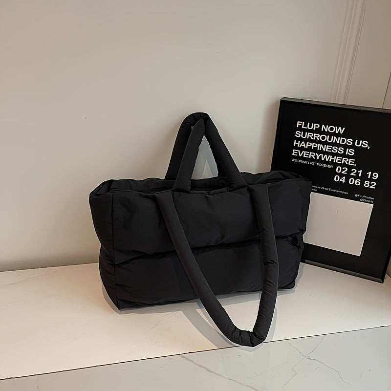Women’s Padded Tote Bag – Large Capacity Handbag for Work, School & Travel