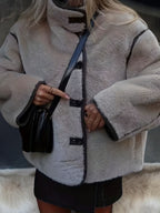 Women’s Tweed Short Jacket - Classic Stylish Lightweight Outerwear