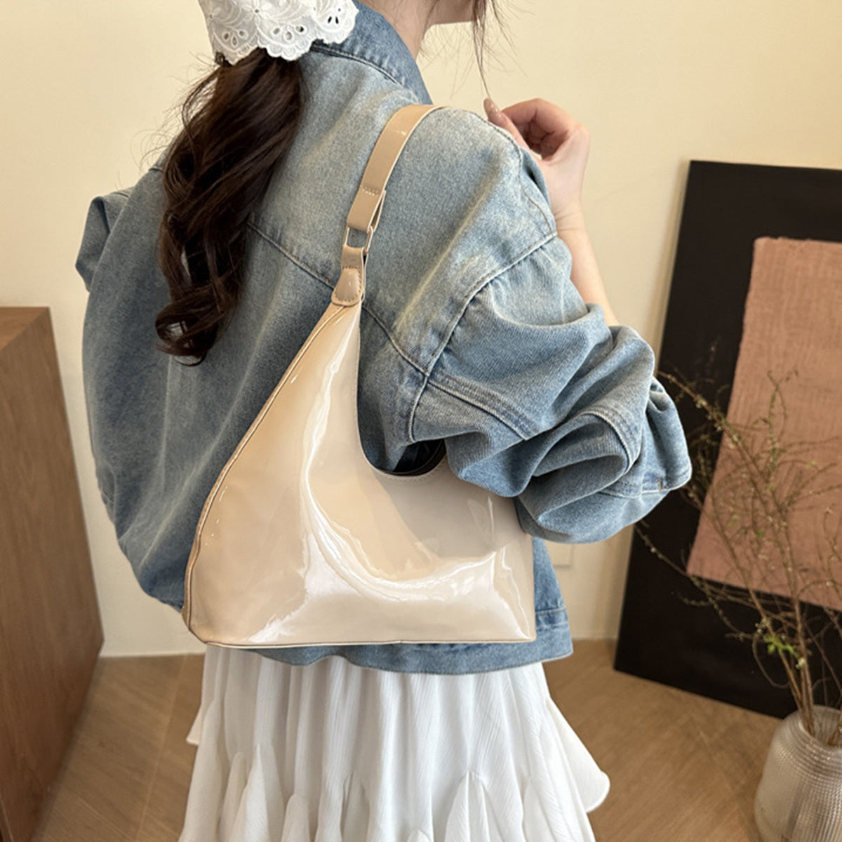 PU Crossbody Bag - Lightweight Stylish Everyday Shoulder Purse