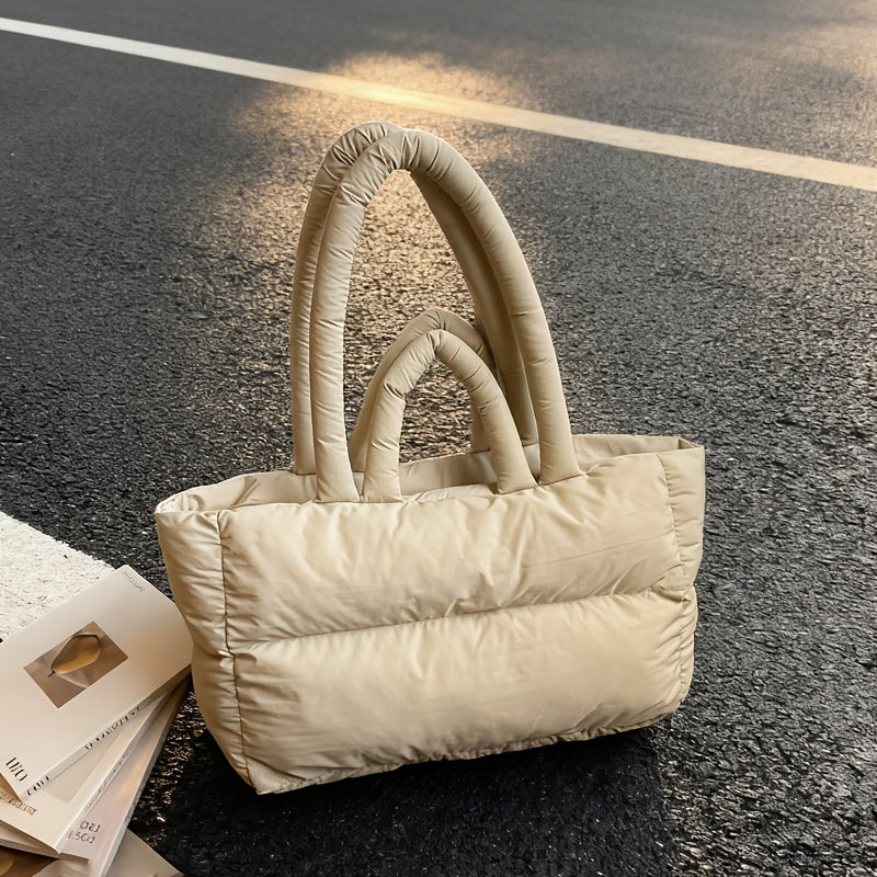 Women’s Padded Tote Bag – Large Capacity Handbag for Work, School & Travel