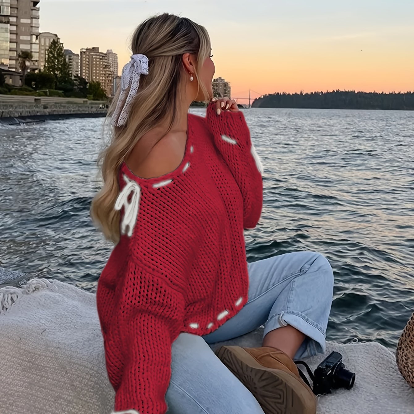 Cotton Pullover Sweater - Crew Neck